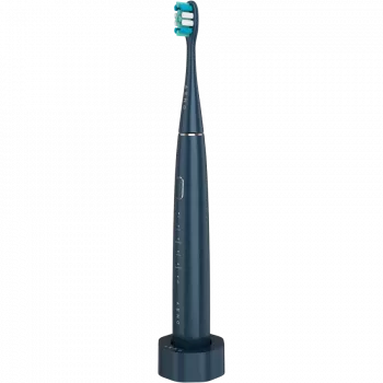 Cepillo de dientes eléctrico, Azul marino, 3 cabezales de cepillo, 1400mAh, función: suave, limpieza, masaje, blanco, frotado