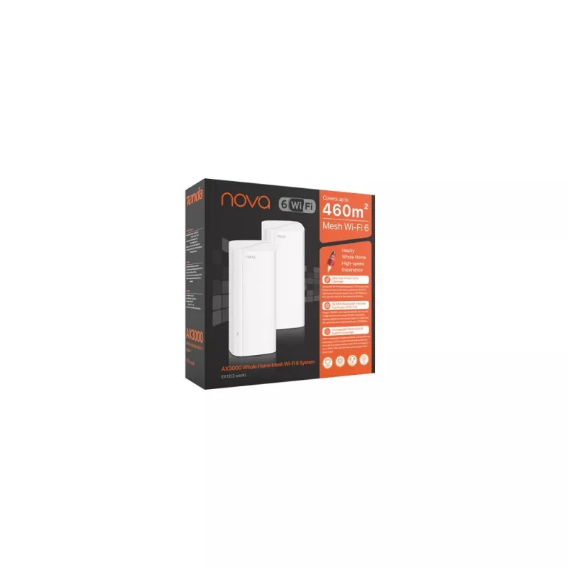 Tenda Nova EX12 (2 uds.) AX3000 sistema Mesh Wi-Fi 6, blanco