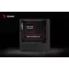 Savio Noctis Glass RGB Cube caja para PC, ATX/Micro-ATX/Mini-ITX, frontal de vidrio templado, ventiladores RGB, negra