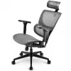 Silla de oficina Sharkoon OfficePal C40M asiento de malla respaldo de malla, gris, máx. 150 kg