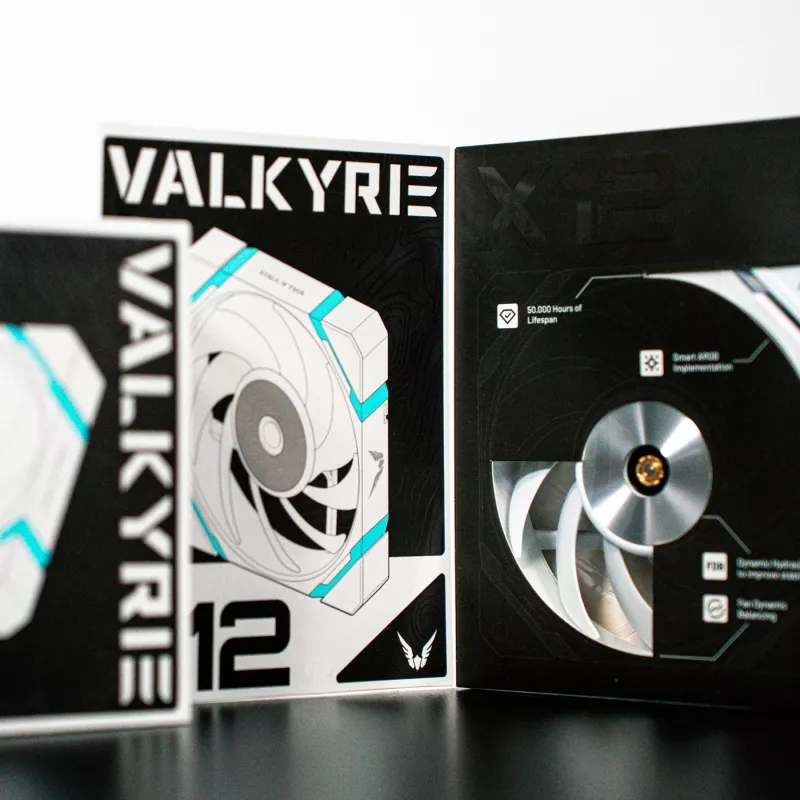 Ventilador para caja VALKYRIE X12R ARGB 120mm Reverse-Blade blanco