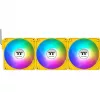 Ventilador de caja Thermaltake CT120 EX Reverse ARGB 120mm pack de 3 amarillo