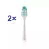 Cabezal de cepillo de recambio ETA ETA070990200, 2 uds., cerdas medias, turquesa/blanco