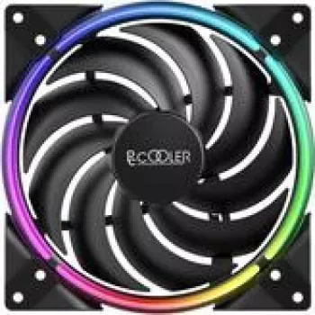 Ventilador de carcasa RGB PCCOOLER CORONA-MAX-RGB de 140 mm 1000–2000 rpm