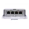Conmutador UBIQUITI NanoSwitch Gigabit Ethernet PoE, 4x Gigabit RJ-45, 4x puertos PoE, presupuesto 36 W, 24 V DC