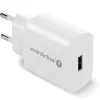 Cargador de teléfono 1x USB 18 W QC 3.0 blanco