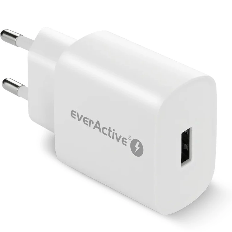 Cargador de teléfono 1x USB 18 W QC 3.0 blanco