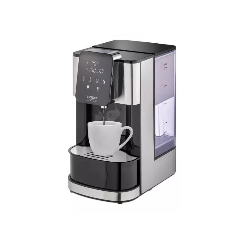 Hervidor eléctrico Caso dispensador de agua caliente Turbo HW 1660 — 4 L, 2600 W, negro/acero inoxidable
