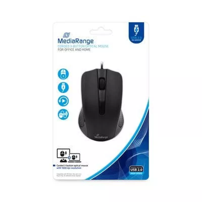 Ratón MediaRange MROS210 USB Type-A óptico