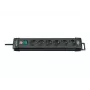 Regleta de enchufes Brennenstuhl Premium-Line 6 tomas negra, 3 m Premium-Line 6 tomas negra 3 m H05VV-F 3G1,5, con interruptor (1951160100)