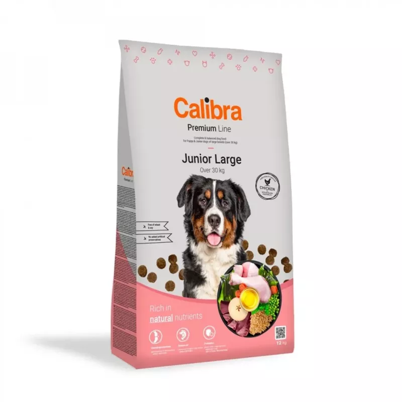 CALIBRA Premium Line Junior Large pollo - Comida seca para perros - 12kg