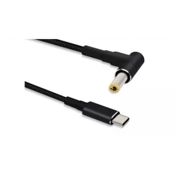 Adaptador de cable Microconnect USBC-DC-5A-15V USB C a 5,5*2,5 1,2 m Negro