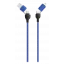 Cable USB 2GO 797368 1,2 m USB A/USB C USB C/Lightning Negro Azul