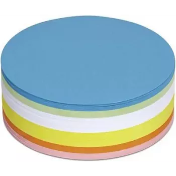 Maul Tarjetas de moderación 6394799 Círculo Ø 13,5 cm Blanco, Amarillo, Naranja, Rojo, Verde, Azul, 250 uds. (6394799)
