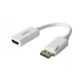 UNITEK Y-6332 adaptador de DisplayPort a HDMI 4K, M/H, 0,2 m, blanco