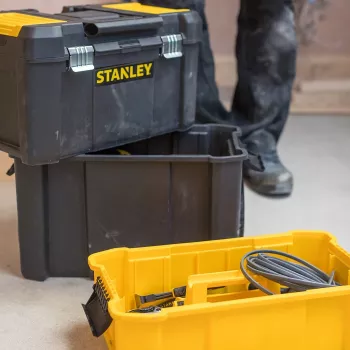 Stanley Essential Tool Maletín rígido plástico gris, amarillo
