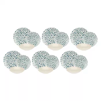 Vajilla para 6 personas Rose&Tulipani R18420TA18 diseño Sea Stones, 18 piezas