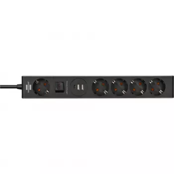 Brennenstuhl 1159780615 regleta de enchufes 1,5 m 5 salidas AC interior negro, gris