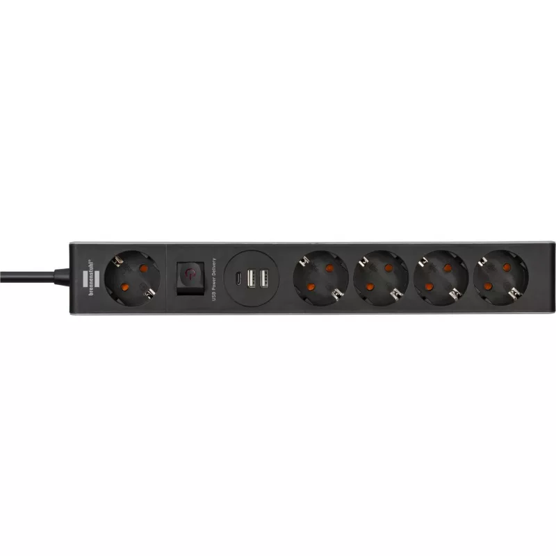 Brennenstuhl 1159780615 regleta de enchufes 1,5 m 5 salidas AC interior negro, gris