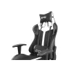 Silla gaming FURY Avenger XL Universal con asiento acolchado negro y blanco