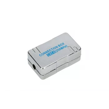 Toma de conexión Extralink CAT6 STP, conector pasante, plateado