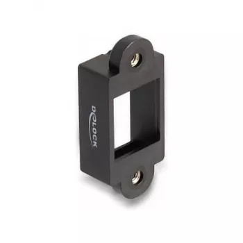 DeLOCK Soporte Keystone marco Snap-in negro 18mm x 40mm x 10mm