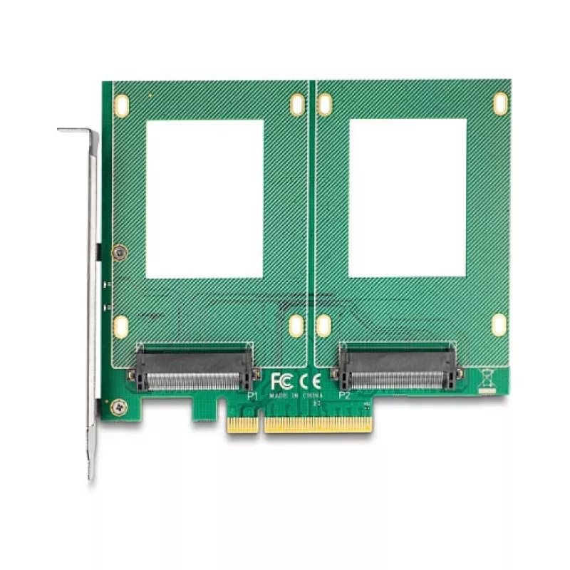 Adaptador U.2 interno DeLOCK 90162 interfaz host PCIe indicadores LED