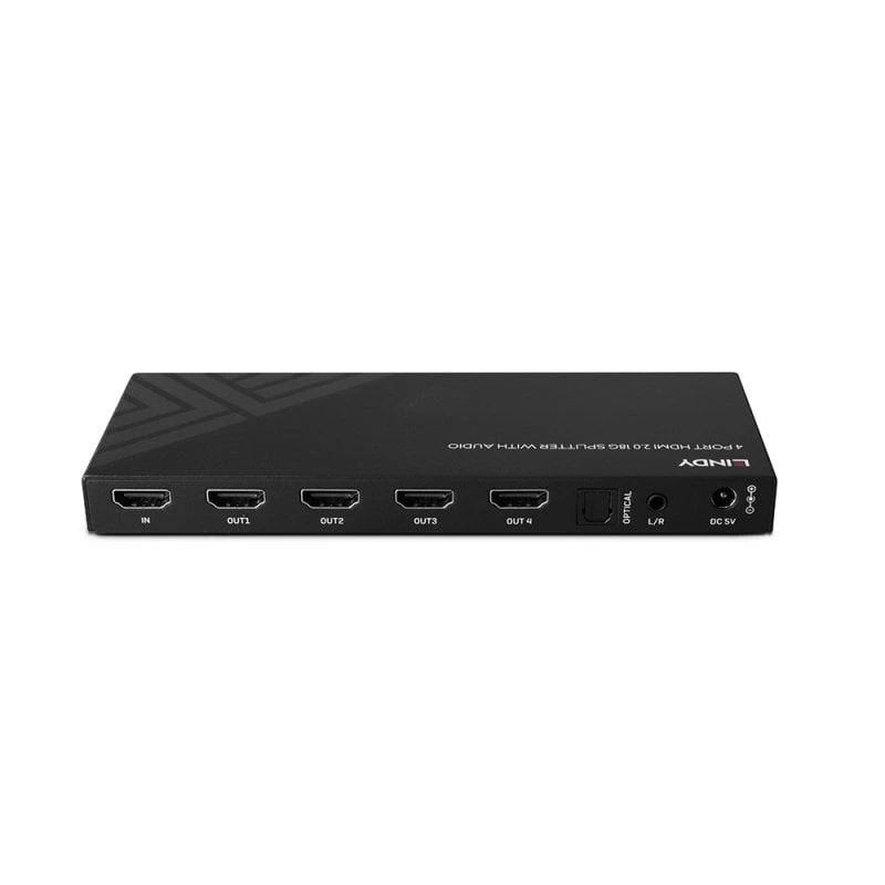 Lindy 38535 divisor HDMI 8K60 de 4 puertos con audio