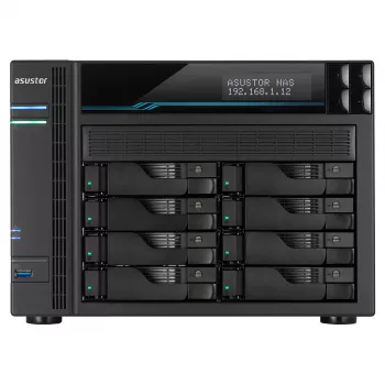 Asustor AS6508T NAS torre Intel Atom® C3538 8 GB DDR4 0 TB ADM negro
