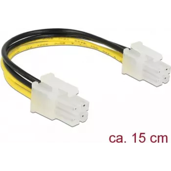 Cable de alimentación interno DeLOCK 85450 0,15 m macho a macho