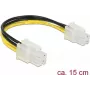 Cable de alimentación interno DeLOCK 85450 0,15 m macho a macho