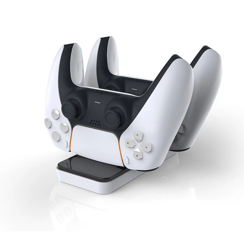 Base de carga SUBSONIC SA5608 para mandos de PlayStation 5 con dos plazas de carga rápida e indicadores LED