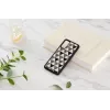 Funda protectora iKins para Samsung Galaxy S20 – textura de pirámides, negra