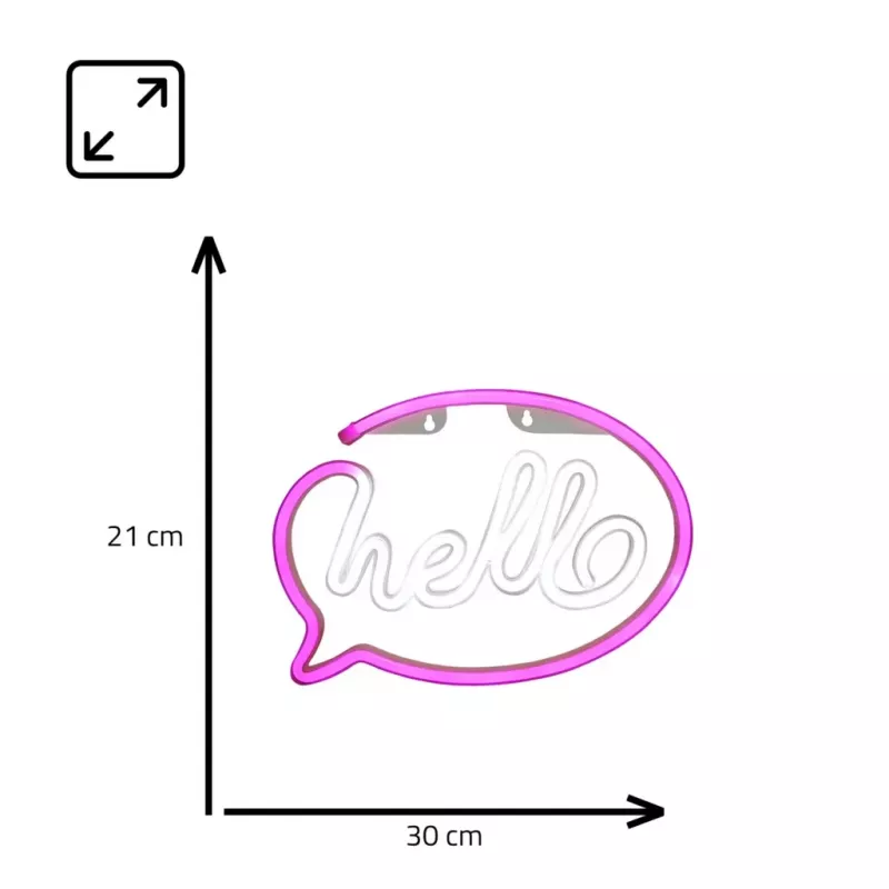 Luces de neón decorativas MANTA SNL08PKT rosa/blanco – tira LED flexible, iluminación decorativa de bajo voltaje