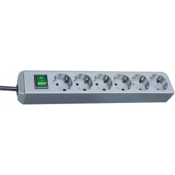 Regleta de enchufes Brennenstuhl Eco-Line 6 tomas (plata) (1159540015)
