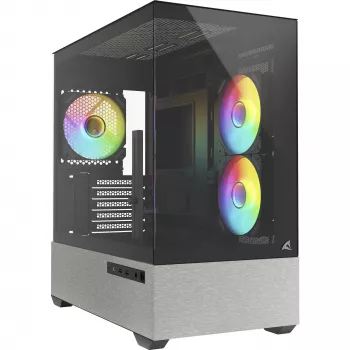 Caja Sharkoon MK7 ARGB mATX 2x cristal