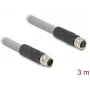 DeLOCK Cable sensor/actuador 80540 3 m RST M12 gris