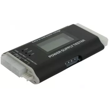 Probador de fuentes de alimentación DeLOCK 18159 negro/blanco