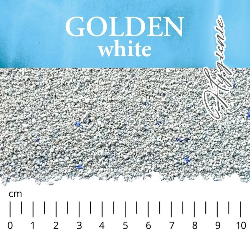 Arena para gatos de bentonita Golden Grey White Hygienic, 7 kg