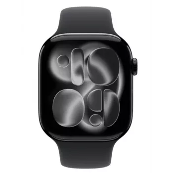 Watch Series 11 GPS+Cellular 46mm Caja de aluminio negro azabache con correa deportiva negra - M/L