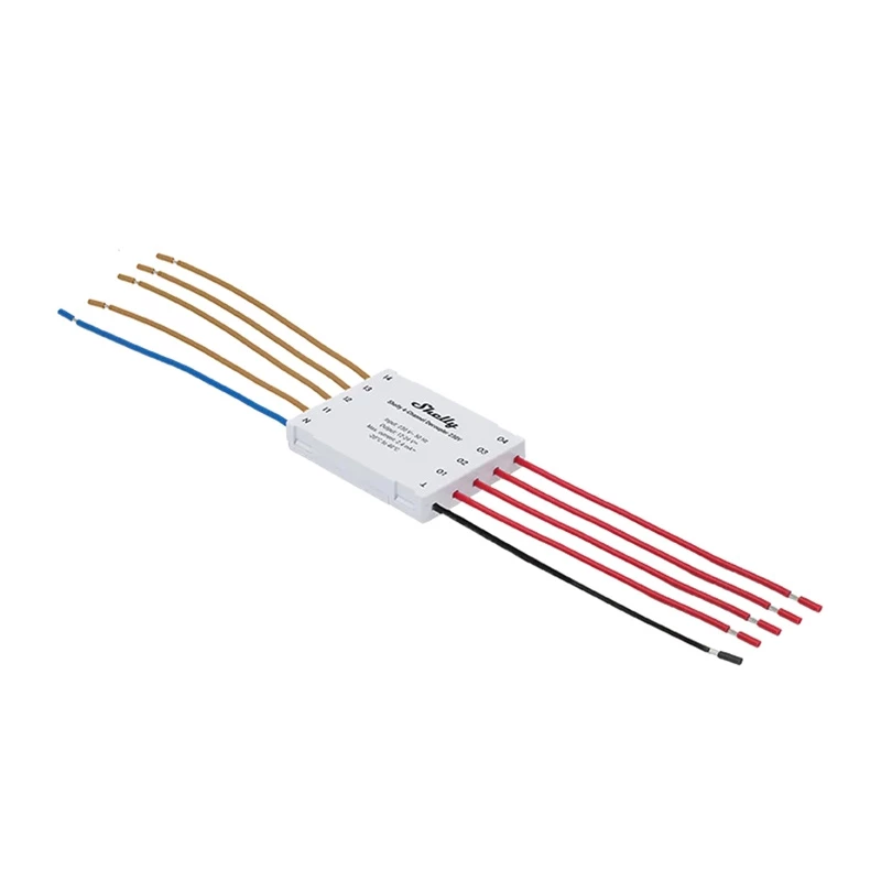 Desacoplador de 4 canales Shelly Shelly_4CD 230V – Interfaz de relé para carril DIN para cuatro circuitos