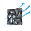 Thermaltake SWAFAN GT12 Ventilador para caja 120mm - Negro