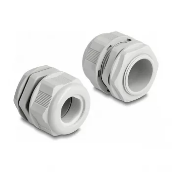 Prensaestopas EX DeLOCK M32 gris 2 uds. poliamida