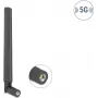 Delock 81466 antena 5G 3,4-5,0 GHz, conector SMA, 4,7 dBi, omnidireccional con articulación basculante, negra