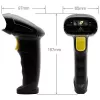 Lector de códigos de barras láser 1D Qoltec | USB | negro