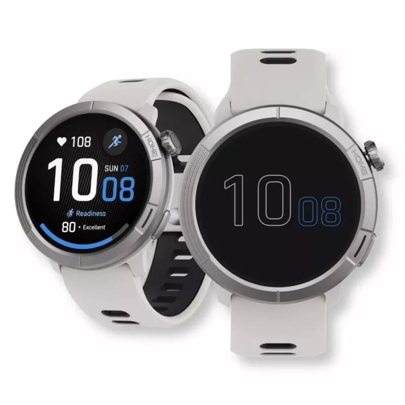 Smartwatch Stelio Activ Pro GPS modelo STSWA102TN, caja de titanio de 46 mm
