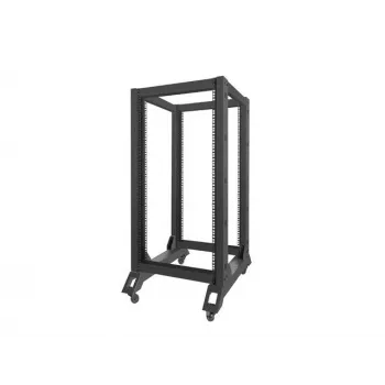 Rack de pie LANBERG OR01-6822-B 22U, 600 mm ancho x 800 mm fondo, negro, capacidad de carga 600 kg