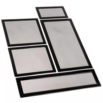 Set de filtros antipolvo DEMCiflex para caja Mini-ITX Lian Li TU150 — negro