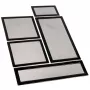 Set de filtros antipolvo DEMCiflex para caja Mini-ITX Lian Li TU150 — negro