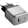 Cargador para dispositivos móviles Satechi ST-UC30WCM-EU — cargador universal de CA para interior con 1× USB-C, Negro/Plateado
